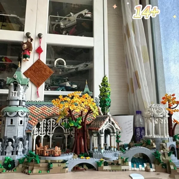 In Stock 6167PCS Detailed Forest Street View Building Blocks Classic Landscape Assembly Model Practical Home Decoration Toys